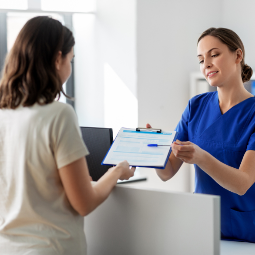 What to Do if Your Emergency Contraception Fails Nurse explaining to a woman What to Do if Your Emergency Contraception Fails