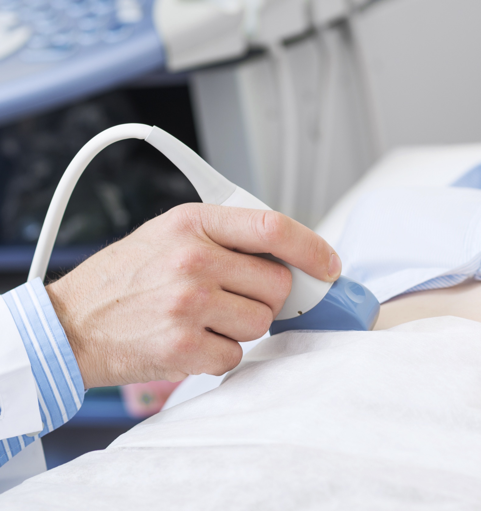 Ultrasounds A woman receiving a free ultrasound in Hampstead, North Carolina